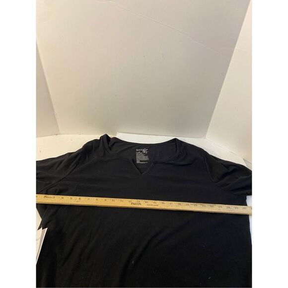 Terra Sky 3x black top shirt 24-26w rn#52469 - Picture 4 of 6